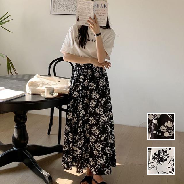 韓国 ファッション レディース スカート ボトムス 春 夏 新作 カジュアル Ptxn853 シアー モノトーン 花柄 シック マキシ フレア シンプの通販はau Pay マーケット 韓国 ワンピース パーティードレス Kilakilastyle キラキラスタイル