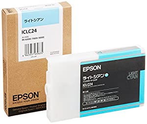 EPSON ICLC24 インクカートリッジ ライトシアン(中古品)