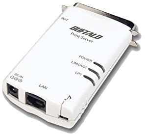 BUFFALO LPV2-TX1 マルチプロトコルプリントサーバ コンパクト1Pモデル(中古品)
