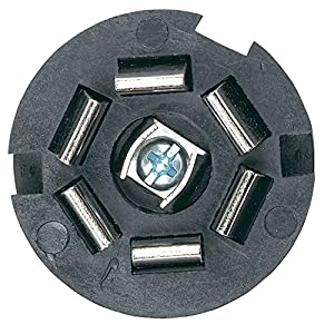 汎用 トレーラーヒッチ コネクタープラグ＆ソケットセット 平ピン/7極(中古品)
