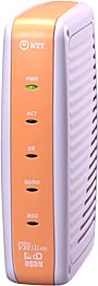 NTT西日本 NTT西日本 INSメイトV30Slim(オレンジ)/ISDN用TA(ターミナルアダプタ) INSMATE V30Slim (Orange) NTT WEST(中古品)