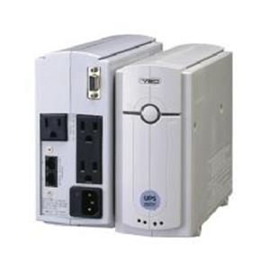 ユタカ電機製作所 常時商用方式UPSmini500II バッテリ期待寿命7年/筐体ホワイトモデル YEUP-051MA(中古品)