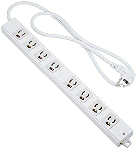 サンワサプライ 工事物件タップ TAP-K8L-1 1m(中古品)