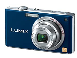 パナソニック デジタルカメラ LUMIX (ルミックス) コスモブルー DMC-FX33-A(中古品)