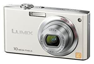 パナソニック デジタルカメラ LUMIX (ルミックス) FX35 シェルホワイト DMC-FX35-W(中古品)