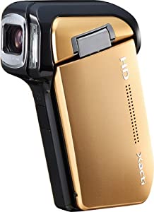 SANYO 高品位テレビ デジタルムービーカメラ Xacti (ザクティ) DMX-固定ディスク800 ゴールド DMX-固定ディスク800(N)(中古品)