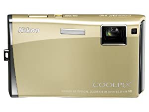 Nikon デジタルカメラ COOLPIX (クールピクス) S60 リッチゴールド COOLPIXS60GL(中古品)