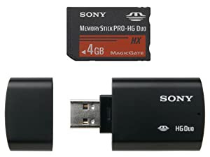 SONY メモリースティック Pro-HG Duo HX 4GB USBアダプタ付 MS-HX4G(中古品)