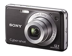ソニー SONY デジタルカメラ Cybershot W220 (1210万画素/光学x4/デジタルx8/ブラック) DSC-W220/B(中古品)