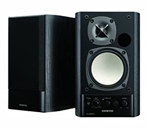 ONKYO WAVIO パワードスピーカーシステム 40W+40W GX-500HD(B) ブラック(中古品)