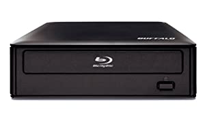 BUFFALO ブルーレイ再生ソフト付き 8倍速 外付けブルーレイドライブ BR-X816U2(中古品)