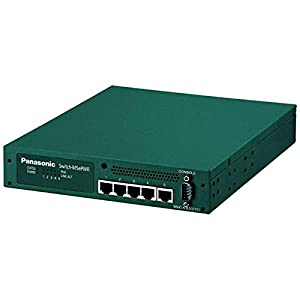パナソニックESネットワークス PoE対応 5ポートL2スイッチングハブ Switch-M5ePWR PN27059(中古品)
