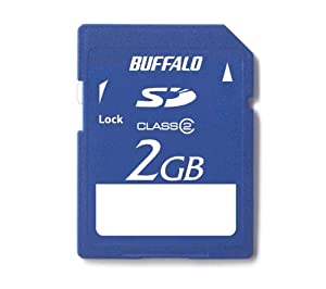 BUFFALO Class2 SDメモリカード 2GB RSDC-2GC2(中古品)
