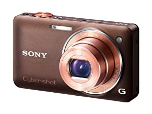 ソニー SONY デジタルカメラ Cybershot WX5 (1220万画素CMOS/光学x5) ブラウン DSC-WX5/T(中古品)