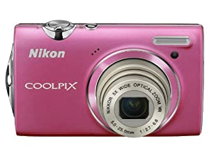 Nikon デジタル写真器 COOLPIX (クールピクス) S5100 熱っぽいさくら色 S5100PK 1220万絵素 光学5倍望遠レンズ 広角28粍 2.7型液晶(中古