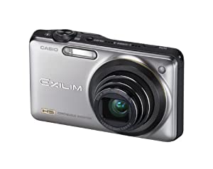 CASIO デジタル写真器 EXILIM EX-ZR10 しろがね色 EX-ZR10SR(中古品)