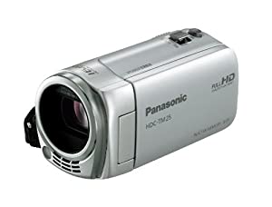 パナソニック デジタルハイビジョンビデオカメラ TM25 内蔵記憶装置8GB しろがね色 HDC-TM25-S(中古品)