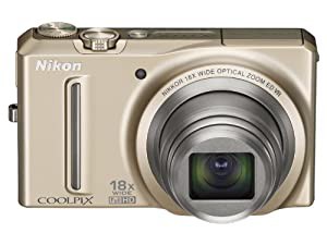 NikonデジタルカメラCOOLPIX S9100 ソフィアゴールド S9100GL(中古品)