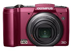 OLYMPUS デジタルカメラ SZ-20 レッド 1600万画素 光学12.5倍ズーム 広角24mm 3.0型液晶 3Dフォト機能 フルハイビジョンムービー