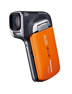パナソニック 防水デジタルムービーカメラ WA10 サンシャインオレンジ HX-WA10-D(中古品)