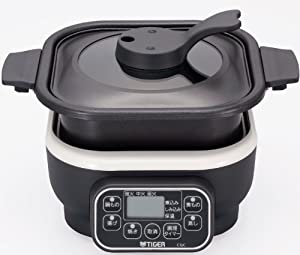 TIGER マイコンテーブルクッカー クリームホワイト CQC-A070-WR(中古品)