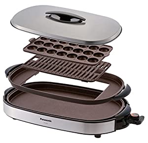 パナソニック ホットプレート シルバー NF-WM3-S(中古品)