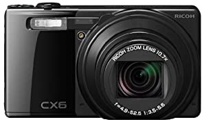 D0104A）美品 RICOH リコー デジタルカメラ CX6 ブラック RICOH デジタルカメラ CX6ブラック CX6-BK(中古品)