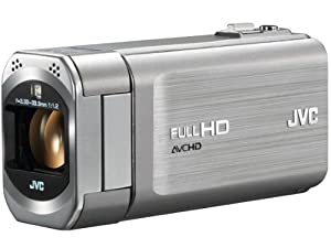 JVCケンウッド JVC EVERIO ハイビジョンメモリームービー 内蔵メモリー32GB プレシャスシルバー GZ-V570-S(中古品)
