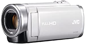 JVCKENWOOD JVC EVERIO ハイビジョンメモリームービー 内蔵メモリー 32GB シルキーホワイト GZ-E265-W(中古品)