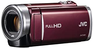 JVCKENWOOD JVC ビデオカメラ EVERIO GZ-E265 内蔵メモリー 32GB ルージュレッド GZ-E265-R(中古品)