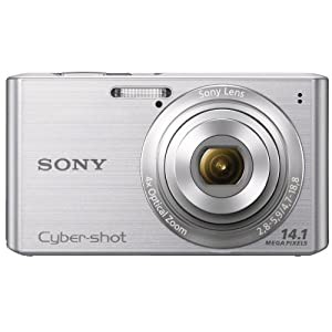 ソニー SONY Cyber-shot W610 (1410万CCD/光学x4) シルバー DSC-W610/S(中古品)