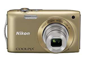 Nikon デジタルカメラ COOLPIX (クールピクス) S3300 スイートゴールド S3300GL(中古品)