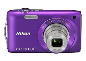 Nikon デジタルカメラ COOLPIX (クールピクス) S3300 ラベンダーパープル S3300PP(中古品)