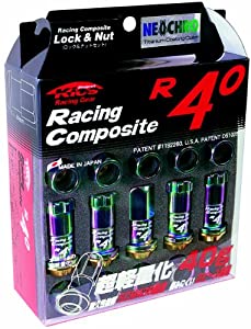 KYO-EI [ 協永産業 ] Racing Composite R40 [ M12×P1.5 ] Lock&amp;Nut ネオクロ [ 個数:20P ] [ 品番 ] RC-11N(中古品)
