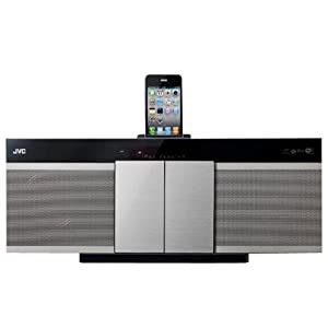 ビクター JVC AirPlay対応 iPod/iPhoneドック搭載コンパクトコンポーネントシステム(シルバー)Victor NX-NT70-S(中古品)