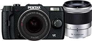 PENTAX デジタルミラーレス一眼 Q10 ダブルズームキット [標準ズーム 02 STANDARD ZOOM ・望遠ズーム 06 TELEPHOTO ZOOM] ブラッ