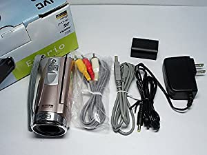 JVCKENWOOD JVC EVERIO ビデオカメラ GZ-E320 内蔵メモリー8GB ピンクゴールド GZ-E320-N(中古品)