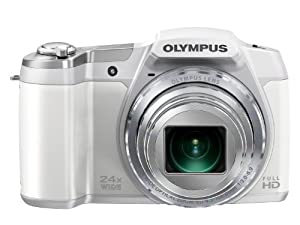 OLYMPUS デジタル写真器 STYLUS SZ-16 1600万絵素CMOS 光学24倍望遠レンズ 広角25粍 白いこと SZ-16 WHT(中古品)