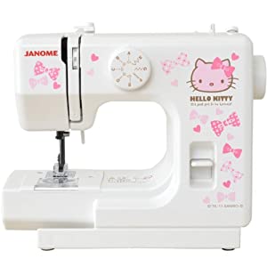 JANOME サンリオ ハローキティ 電動ミシン コンパクト KT-W(中古品)