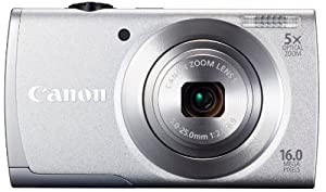 Canon デジタルカメラ PowerShot A2600 約1600万画素 光学5倍ズーム シルバー PSA2600(SL)(中古品)