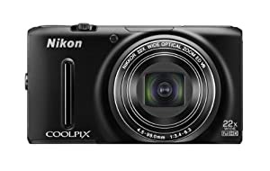 Nikon デジタルカメラ COOLPIX S9500 光学22倍ズーム Wi-Fi対応 マットブラック S9500BK(中古品)