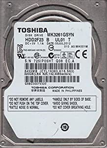 MK3261GSYN, A0/MH001M, HDD2F23 B UL01 T, Toshiba 320GB SATA 2.5 ハードドライブ(中古品)の通販は