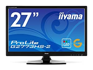 iiyama 144Hz入力対応 27型ワイド液晶ディスプレイ ProLite G2773HS-GB2(中古品)