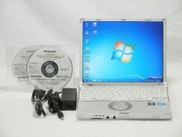 【中古】 Panasonic Let's note R9 (CF-R9JCBCDS) i7 620UM(1.06GHz) メモリー2GB HDD500GB Win7 軽量 リカバ付(中古品)