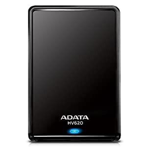 ADATA HV620 USB3.0 TV録画対応 2.5インチポータブルHDD 2TB ブラック AHV620-2TU3-CBK(中古品)