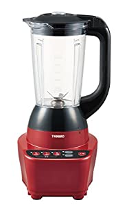 ツインバード ミキサー ジューサー 大容量 1200ml スピード3段階 レッド KC-4859R(中古品)