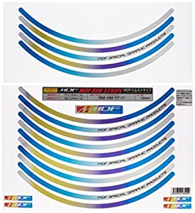 エムディーエフ(MDF) リムストライプ チタニウムタイプ チタニウム 10mm幅 17インチ RIM-10M-TIT-17(中古品)