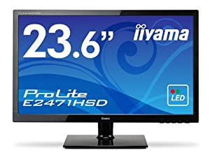 iiyama FullHD(1920x1080)モード対応 WLEDバックライト23.6型ワイド液晶ディスプレイ E2471HSD-GB1(中古品)の通販は