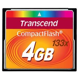 Transcend Information 純正 4GB CFカード 133X タイプI(中古品)