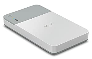 BUFFALO ミニステーション エア Wi-Fi接続ポータブルHDD 500GB HDW-PD500U3(中古品)